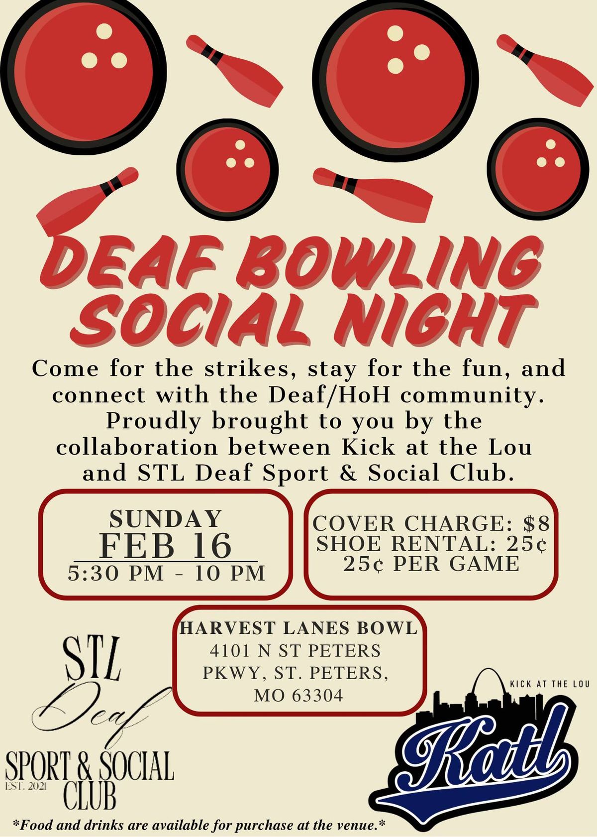 STL Deaf Bowling Social Night