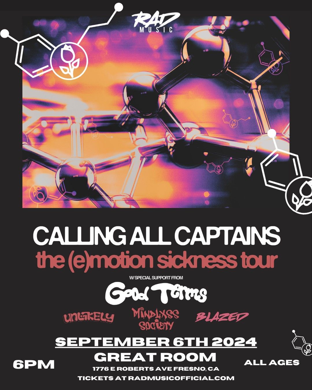Calling All Captains, Good Terms, Unlikely, Mindless Society, Blazed at Great Room