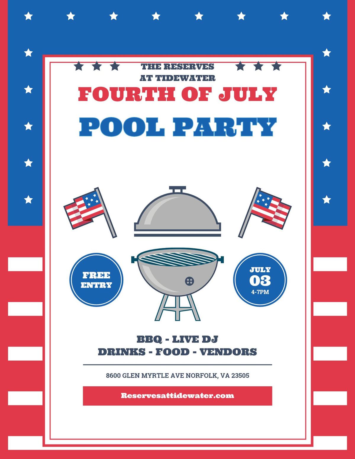 4th of July Resident Pool Party