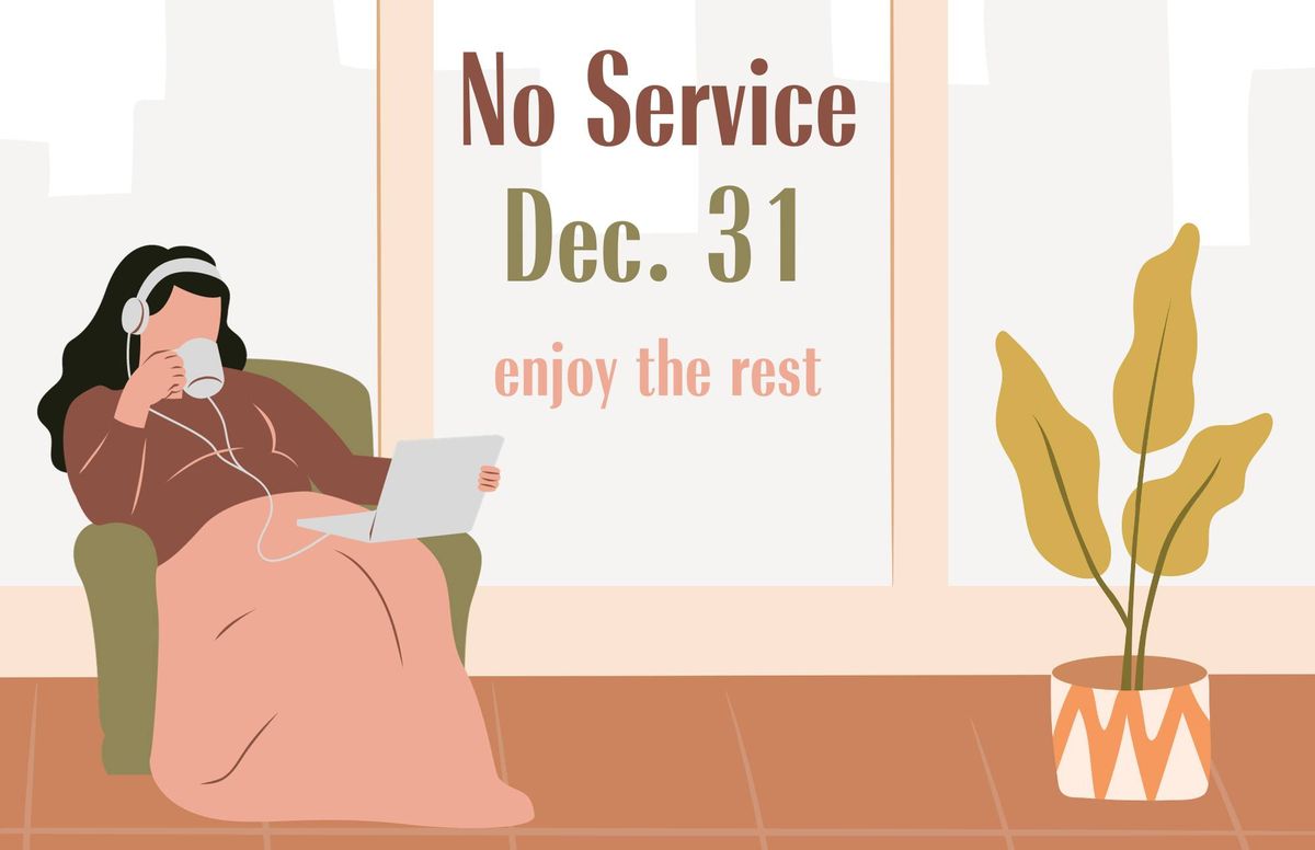 No Service Dec. 29 - Volunteer Appreciation Sunday