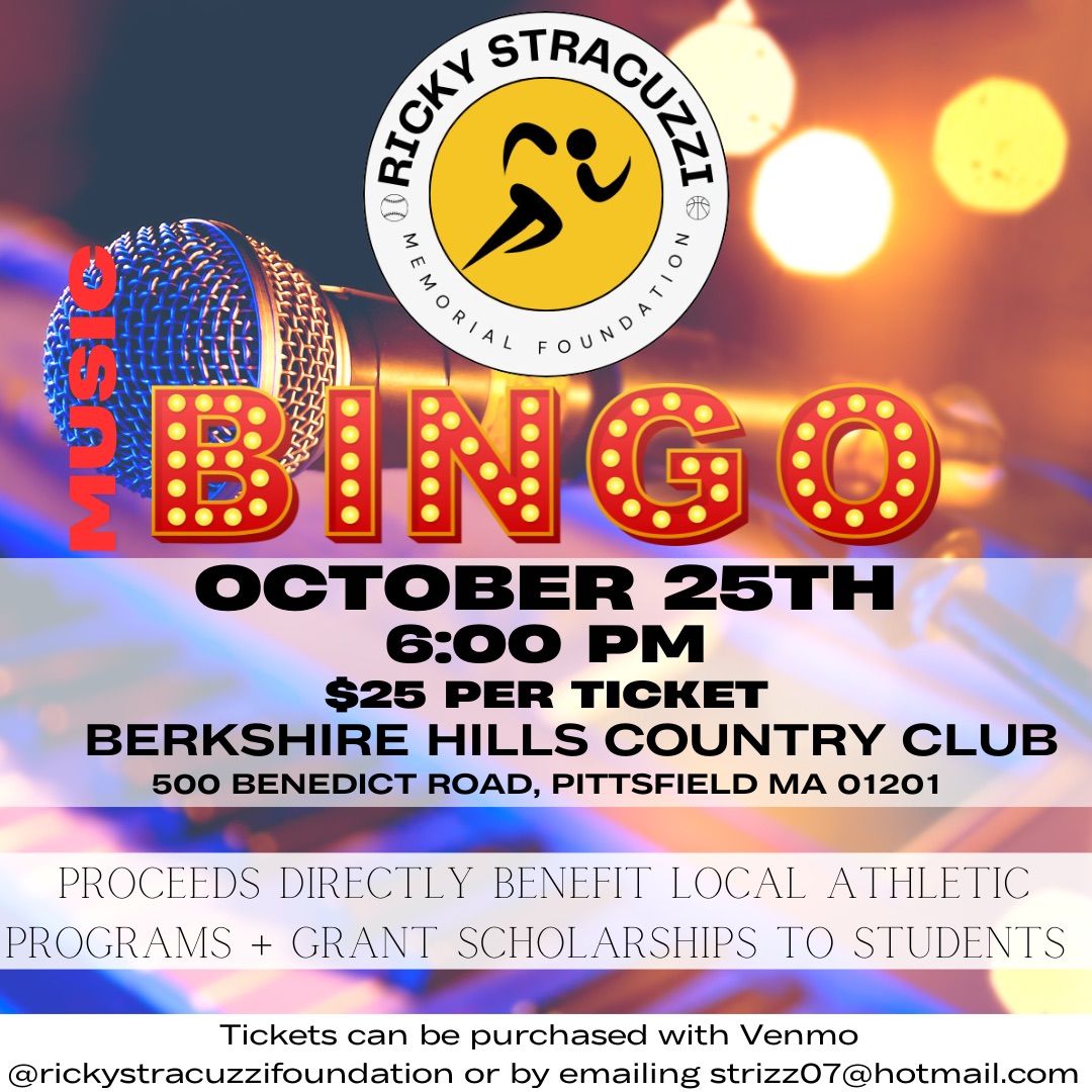 Music Bingo for Ricky Stracuzzi Foundation 