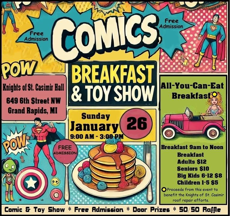 Comics, Breakfast, and Toy Show