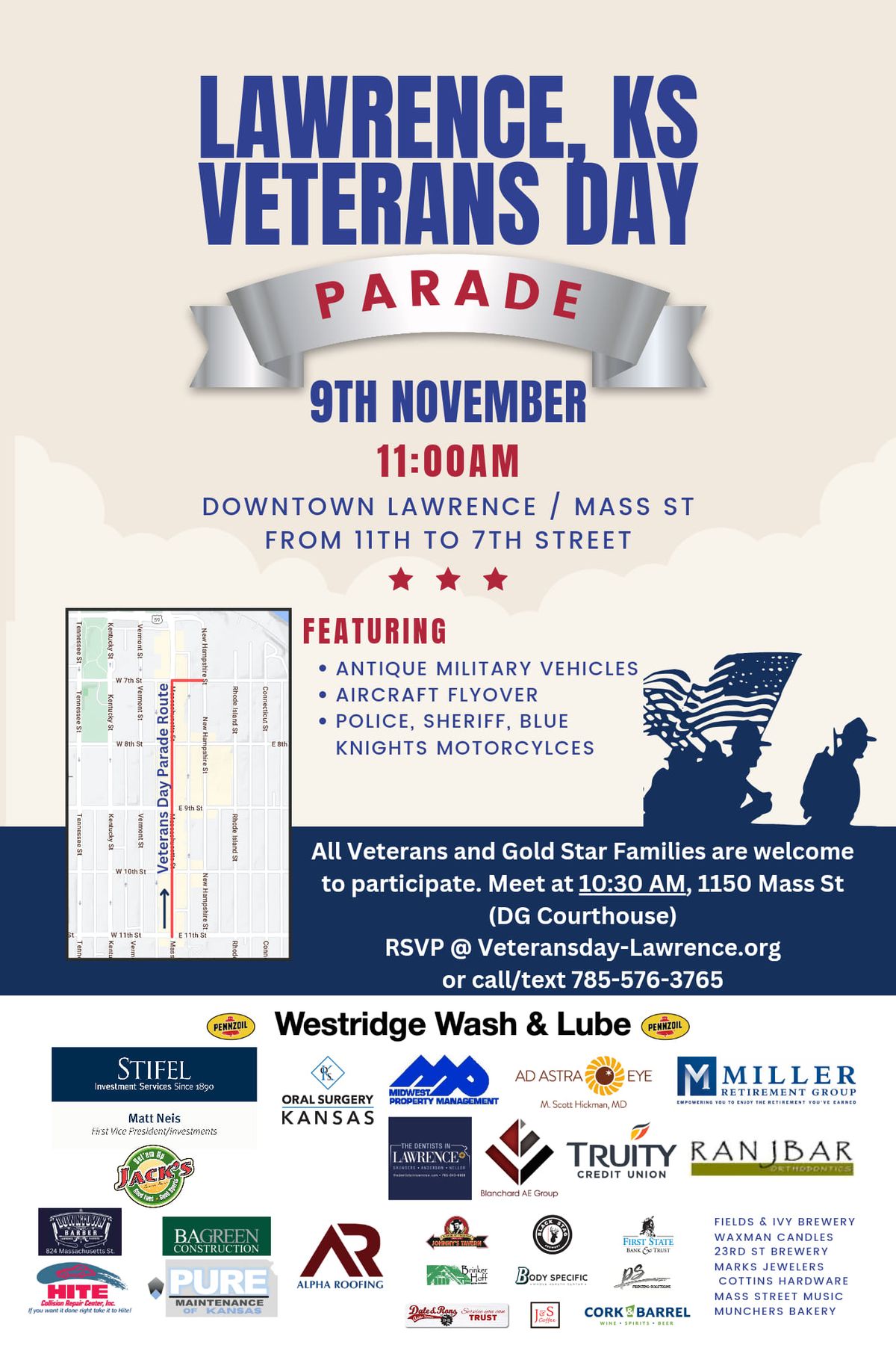 Annual Lawrence Veterans Day Parade