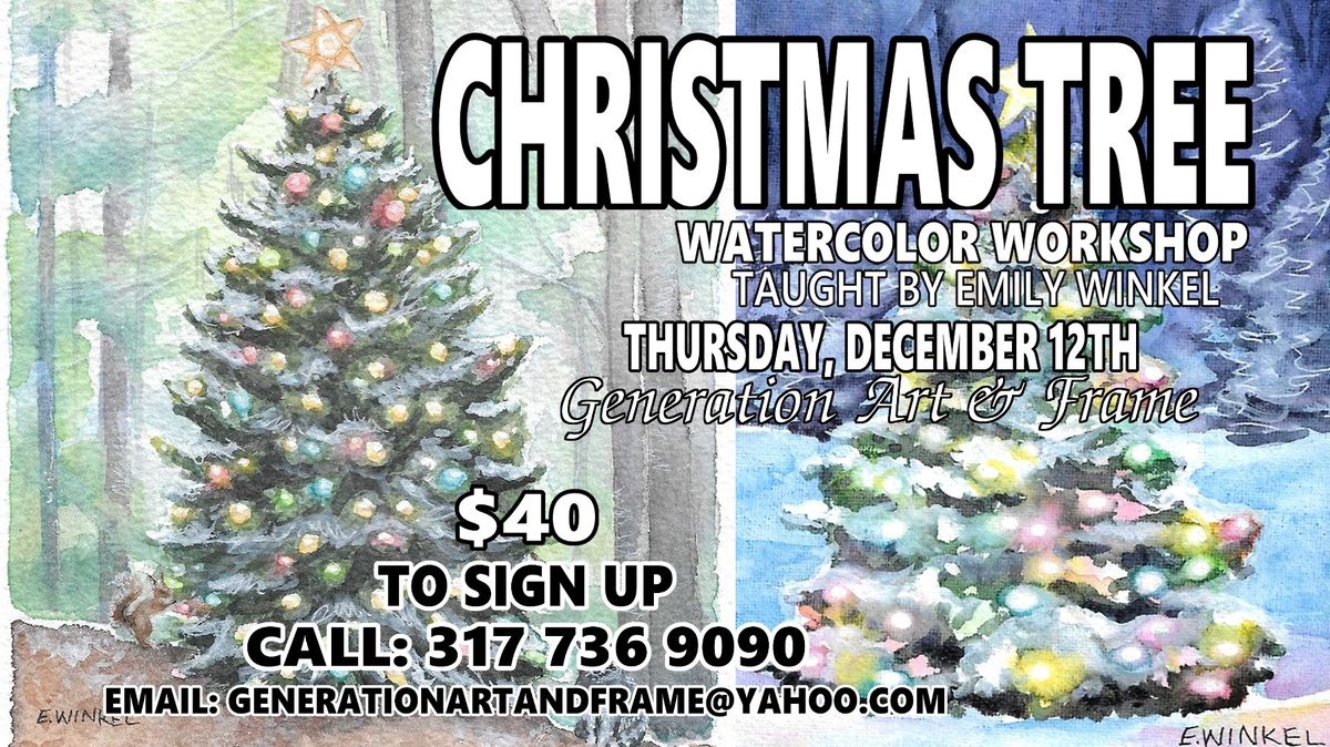 Watercolor Workshop: Christmas Tree