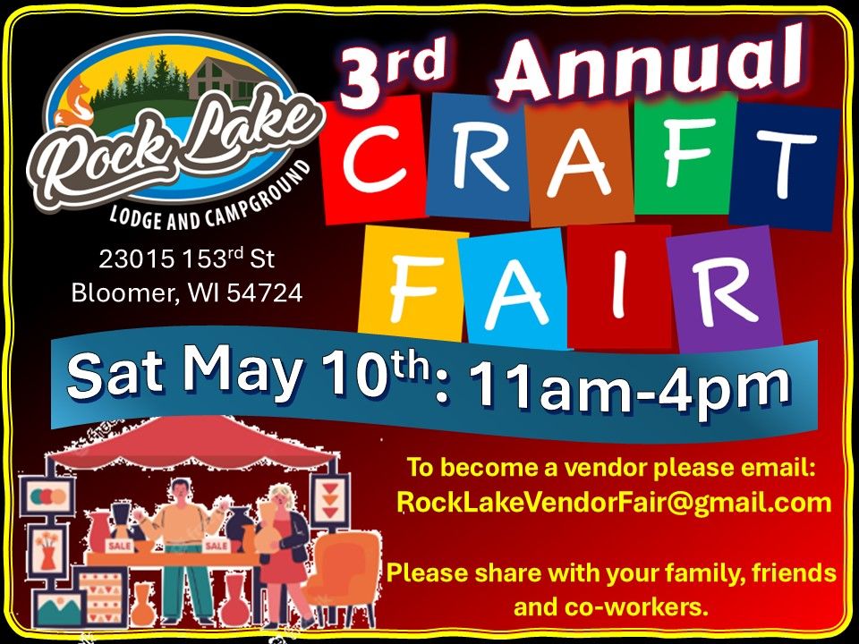 3rd Annual Rock Lake Vendor Fair