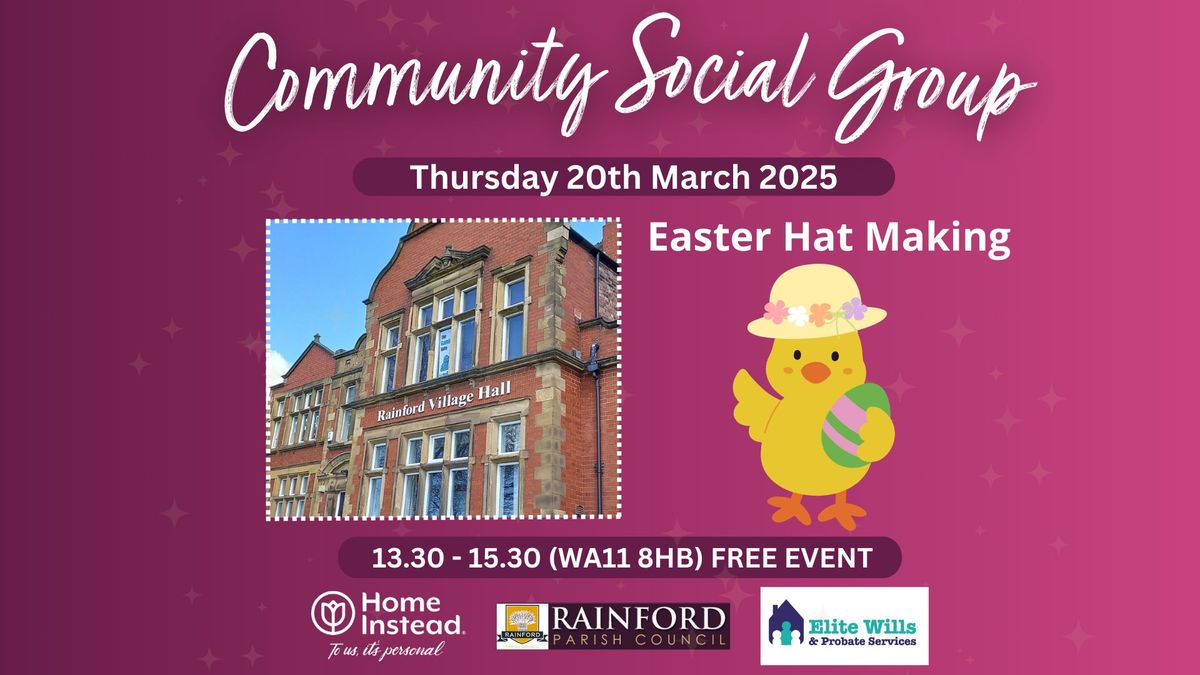 Easter Hat Making - FREE Community Social Group