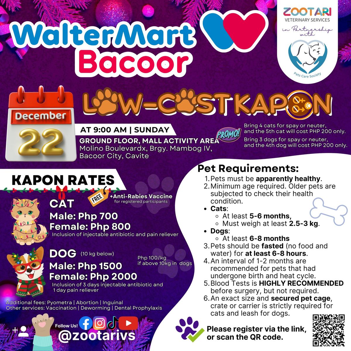 Low-Cost Kapon at Waltermart Bacoor, Cavite