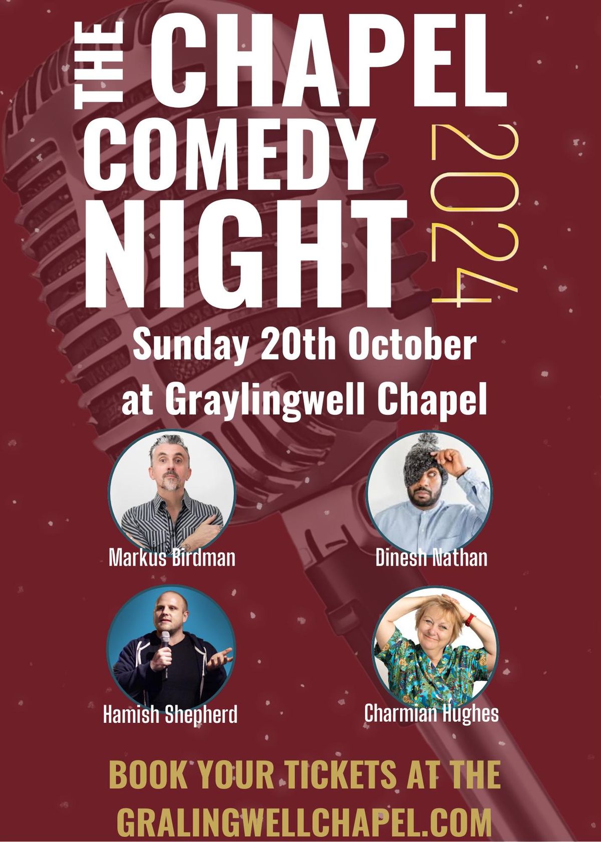 Sunday Comedy Club at Graylingwell Chapel, Chichester