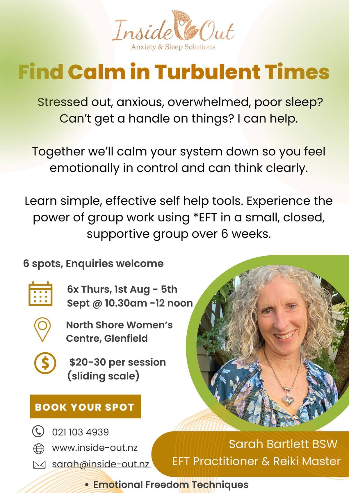 Find Calm in Turbulent Times workshop series