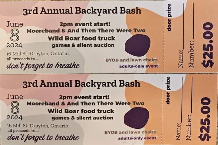 Don't Forget to Breathe ~ Backyard Bash 