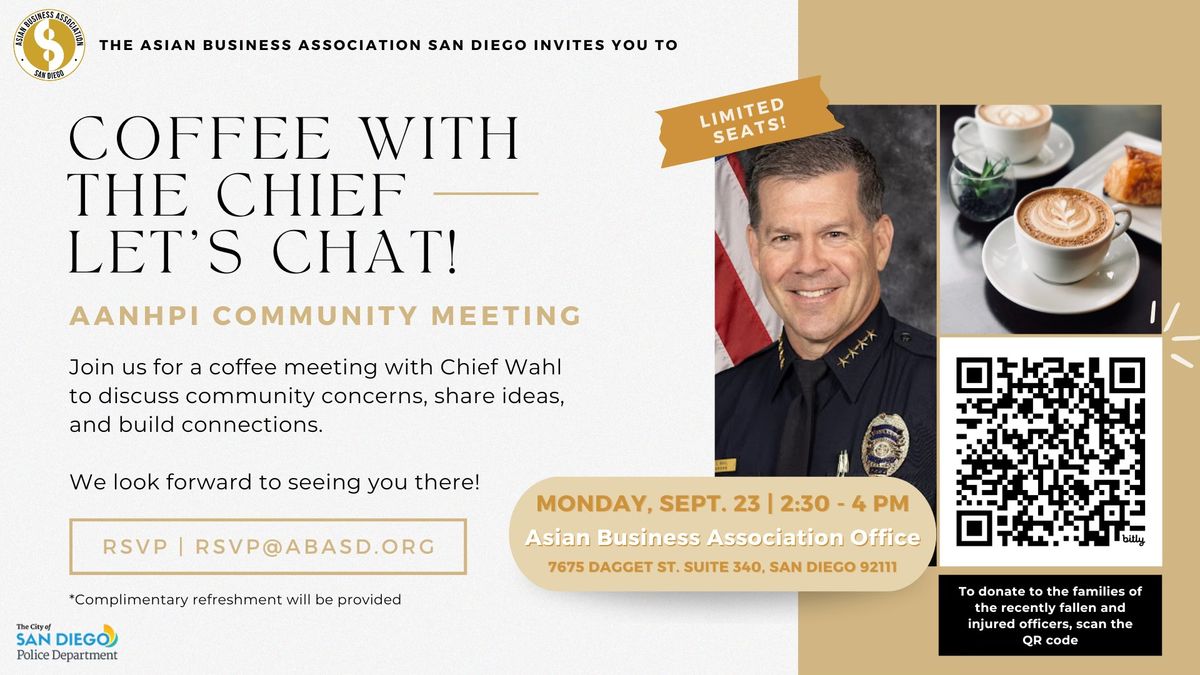 Coffee with the Chief: AANHPI Community Meeting