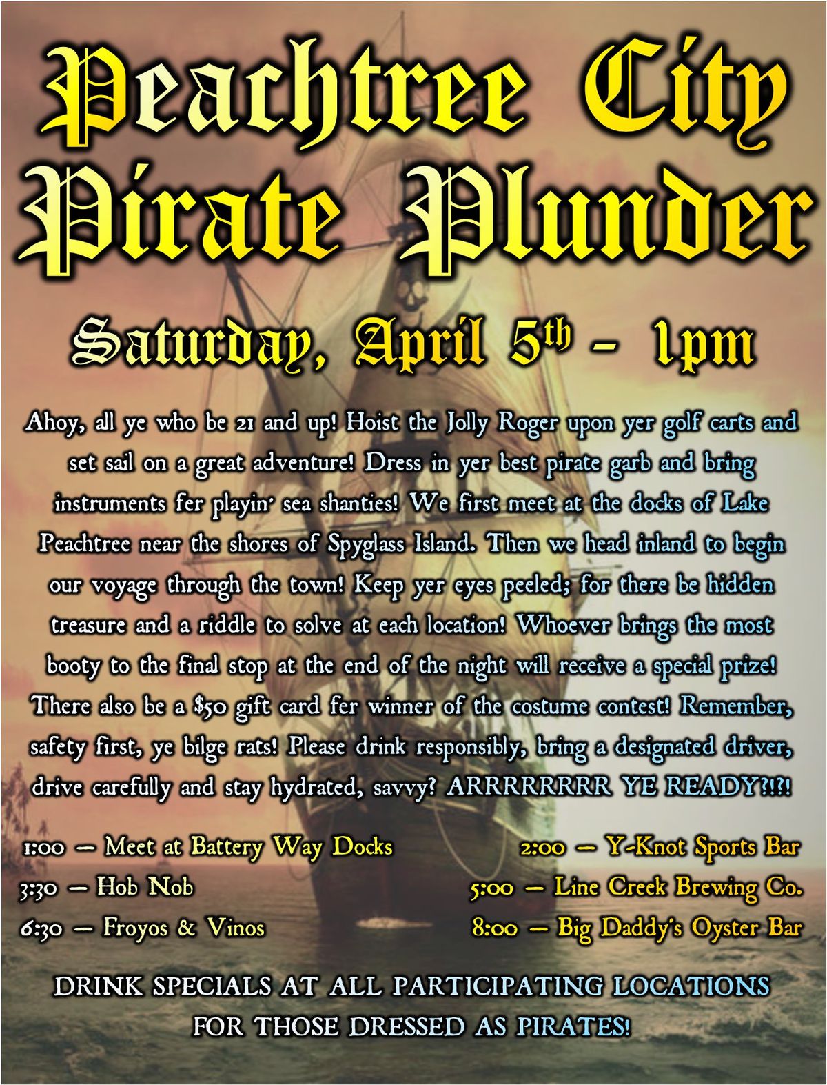 Peachtree City Pirate Plunder V