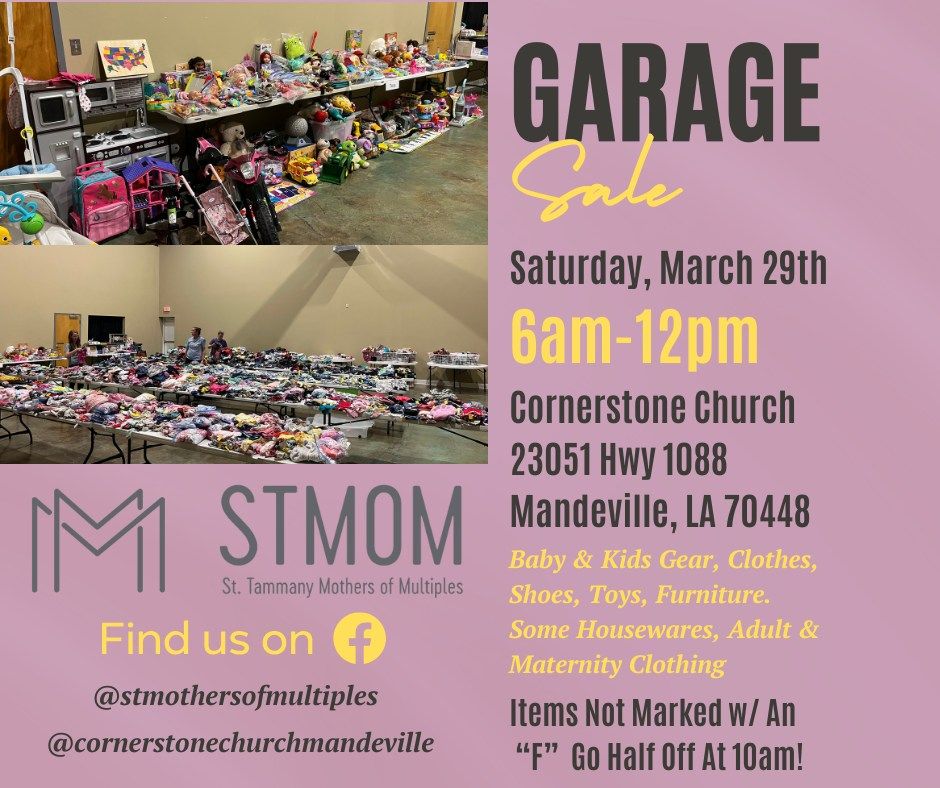 St. Tammany Mothers of Multiples Spring Garage Sale