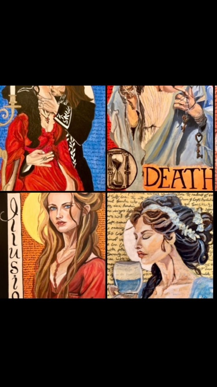 Tarot Paintings by Kelly Douramacos 