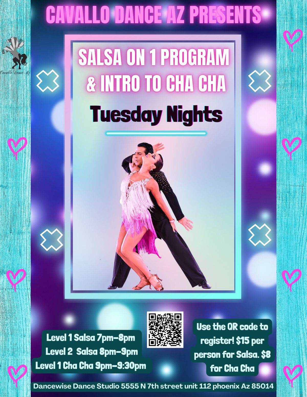 Salsa on 1 Program: Level 1 and Level 2 Classes