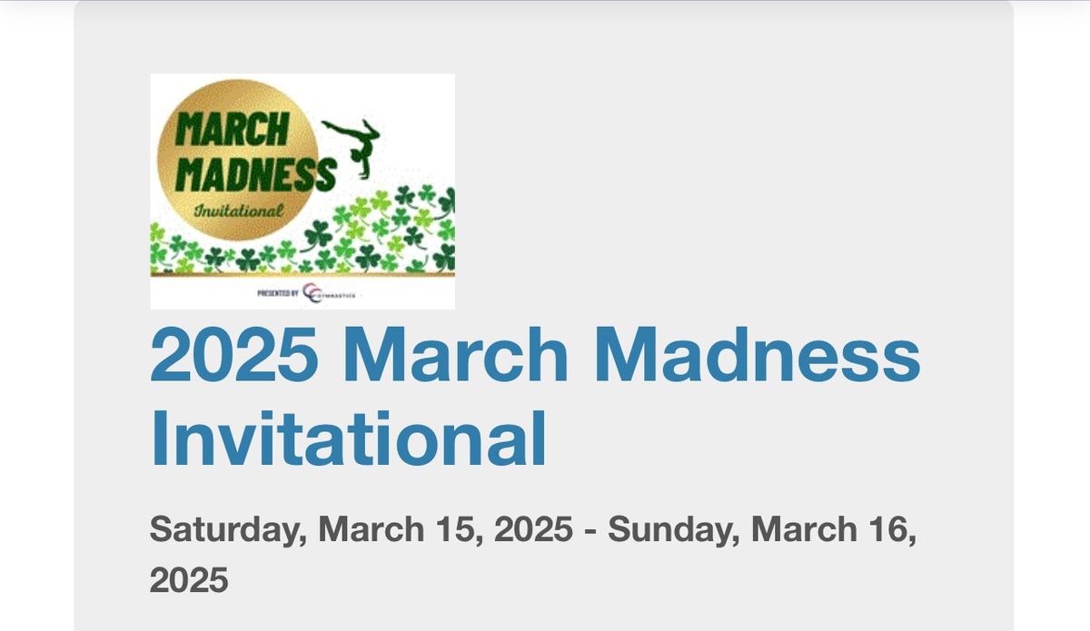 March Madness Invitational All Xcel Groups