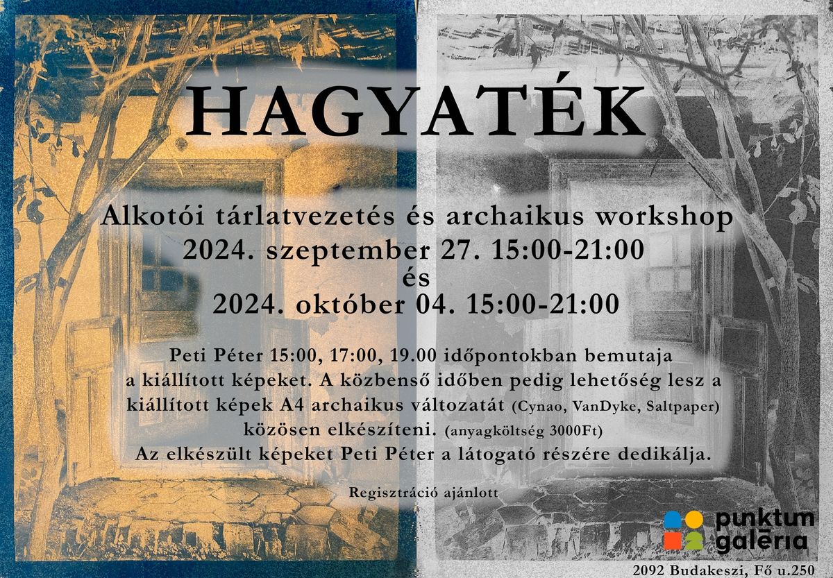 HAGYAT\u00c9K Peti P\u00e9ter t\u00e1rlatvezet\u00e9se \u00e9s Workshop