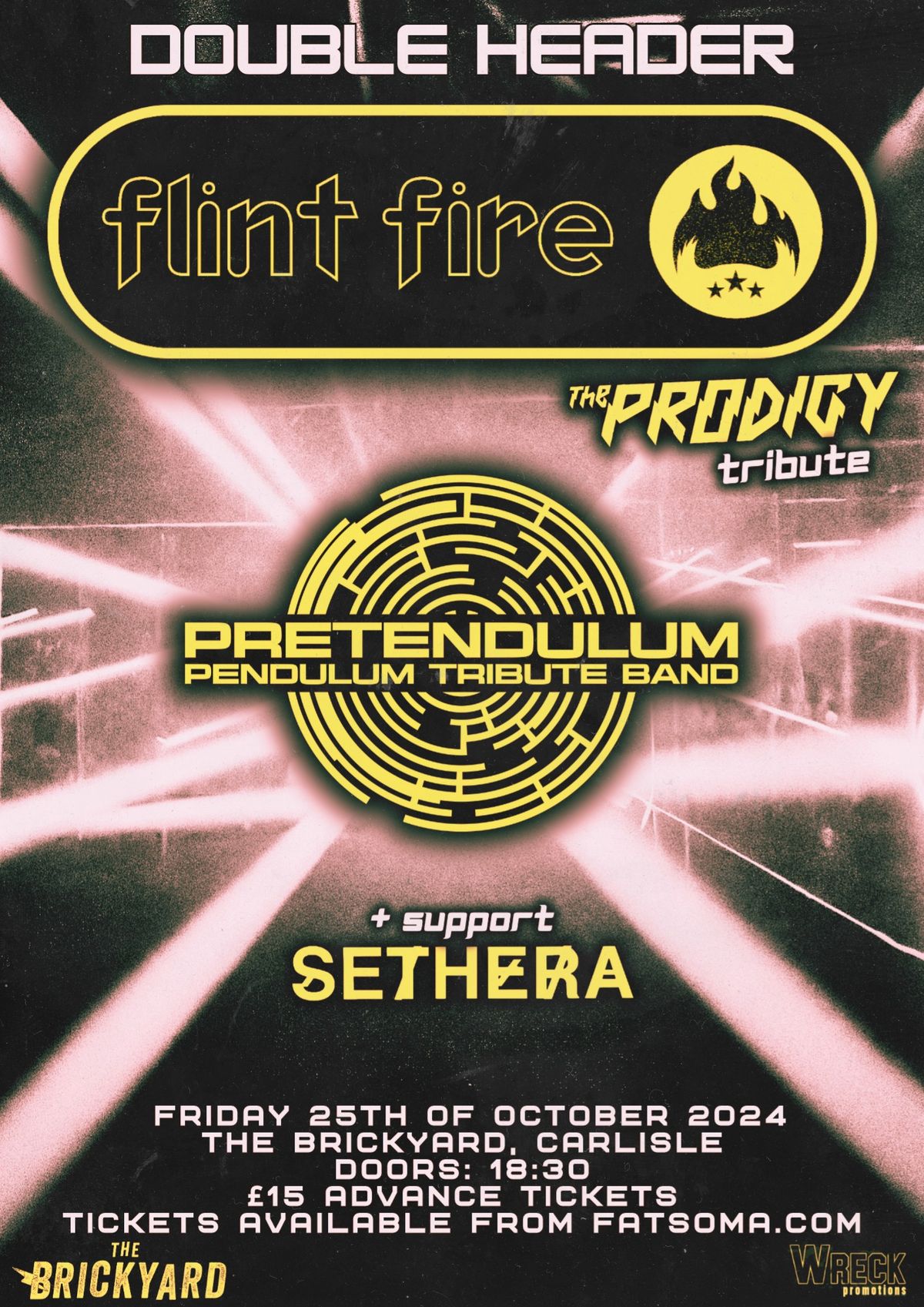 Flint Fire & Pretendulum - Tributes to The Prodigy & Pendulum Double Header \/\/ The Brickyard