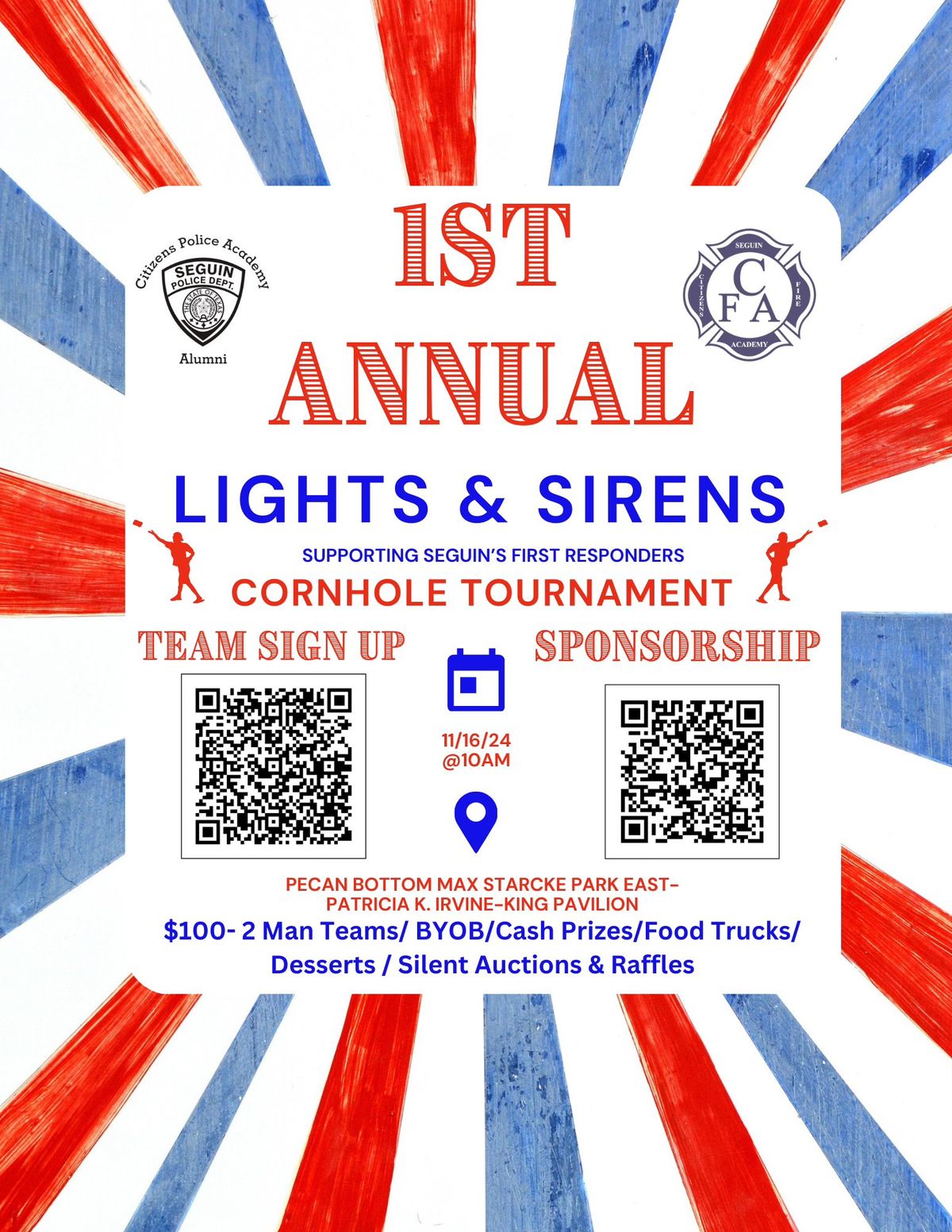 Lights & Sirens 1st Annual Cornhole Tournament 