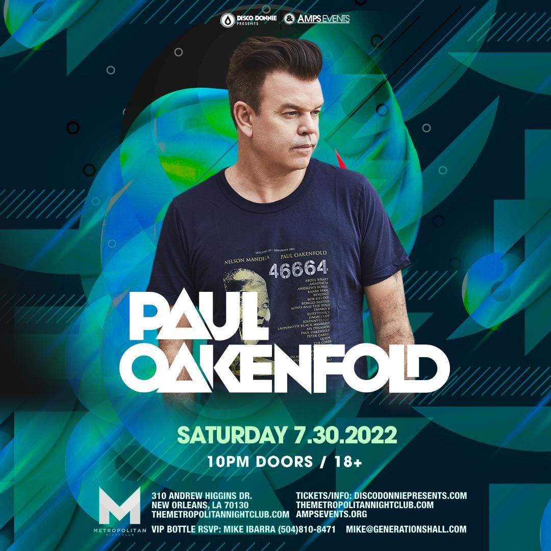 Paul Oakenfold at Music Box San Diego