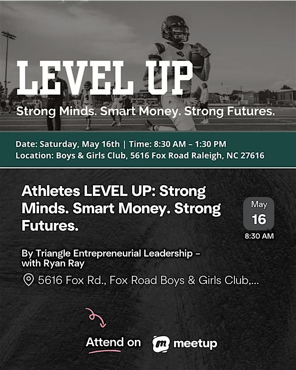 Athletes LEVEL UP: Strong Minds. Smart Money. Strong Futures.