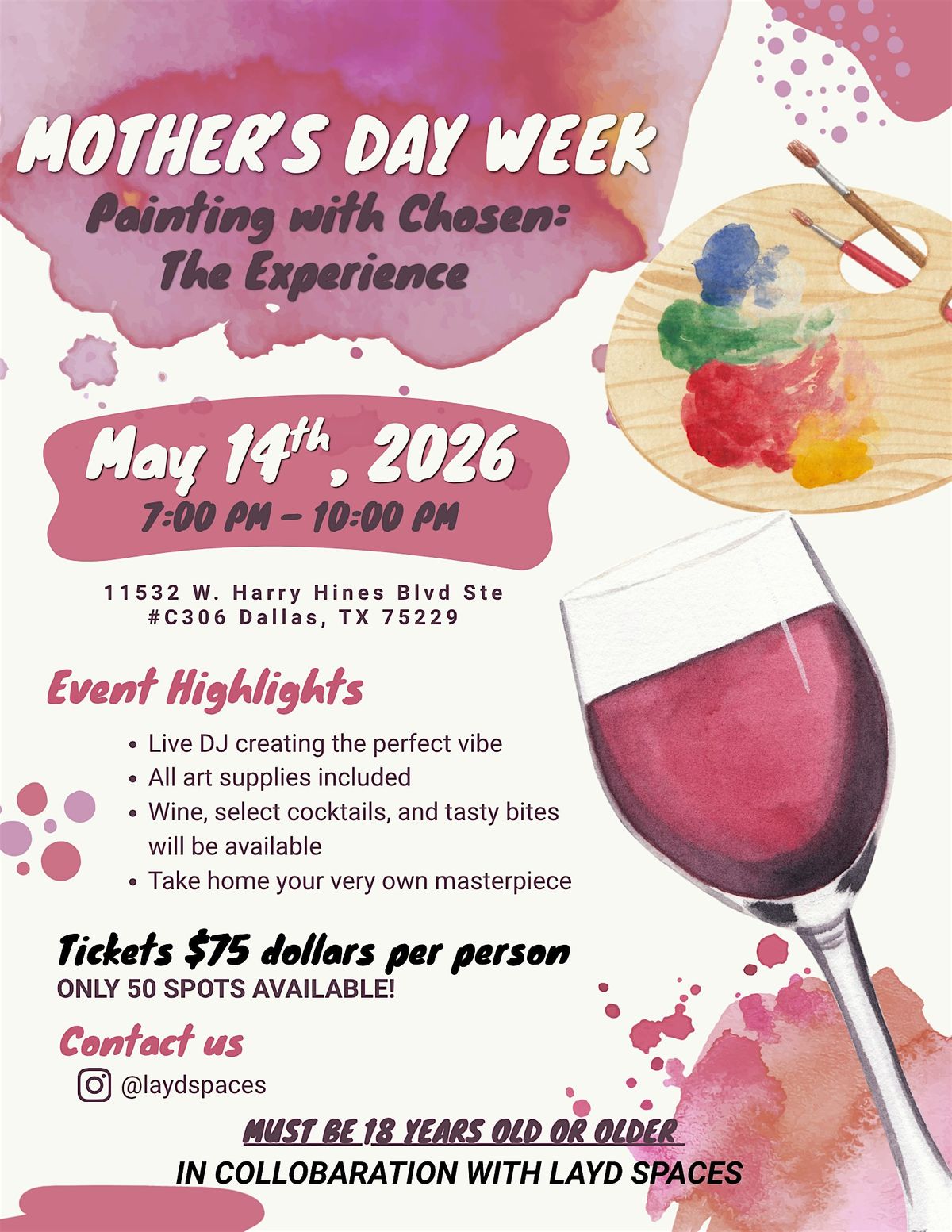 Painting with Chosen: The Mother's Day Experience