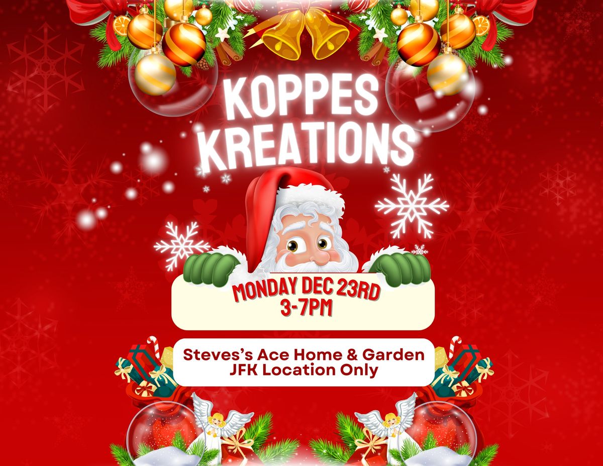 Koppes Kreations Cookie Stop n' Shop at Steves Home and Garden JFK