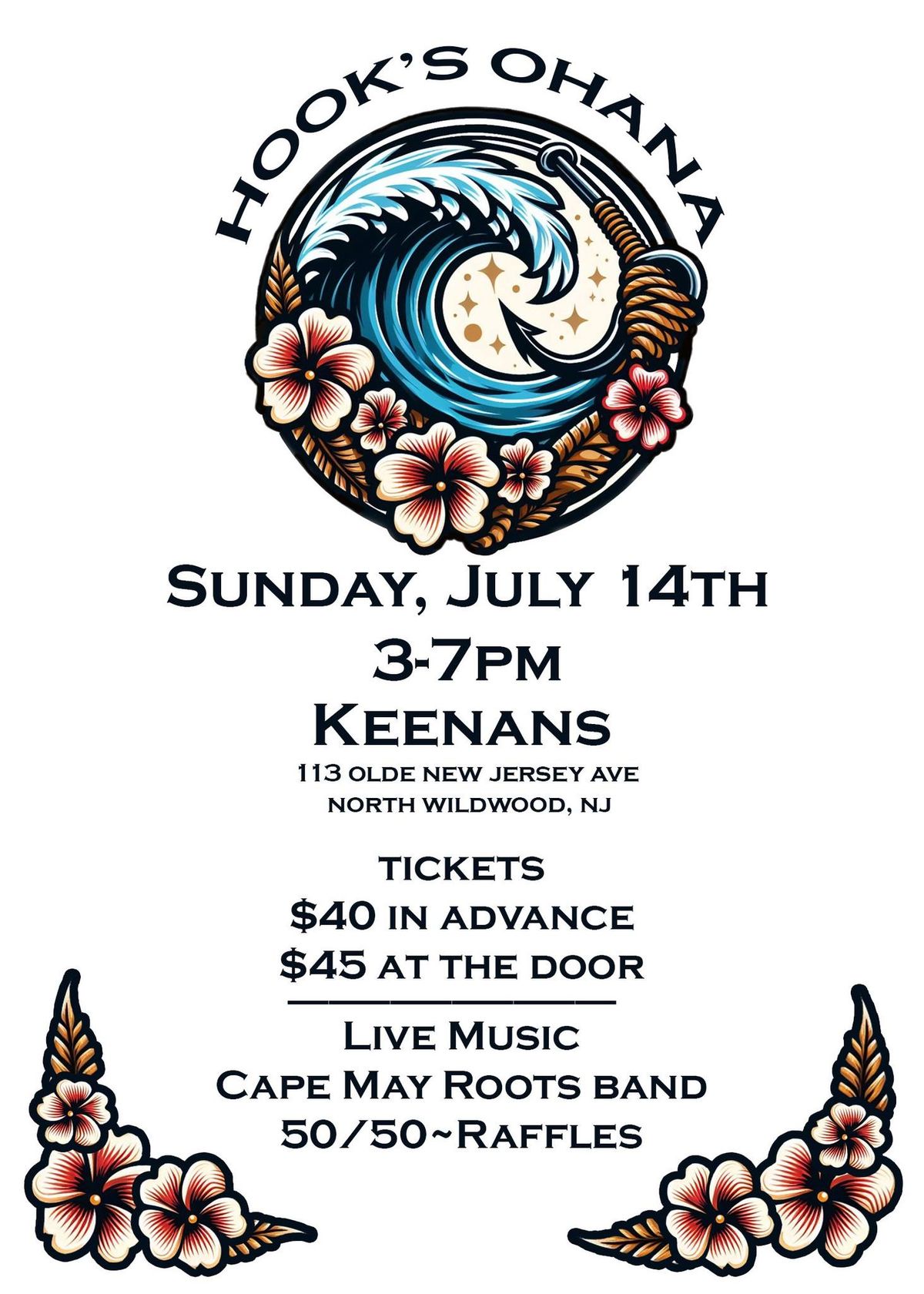 Hook\u2019s Ohana Fundraiser at Keenan\u2019s 