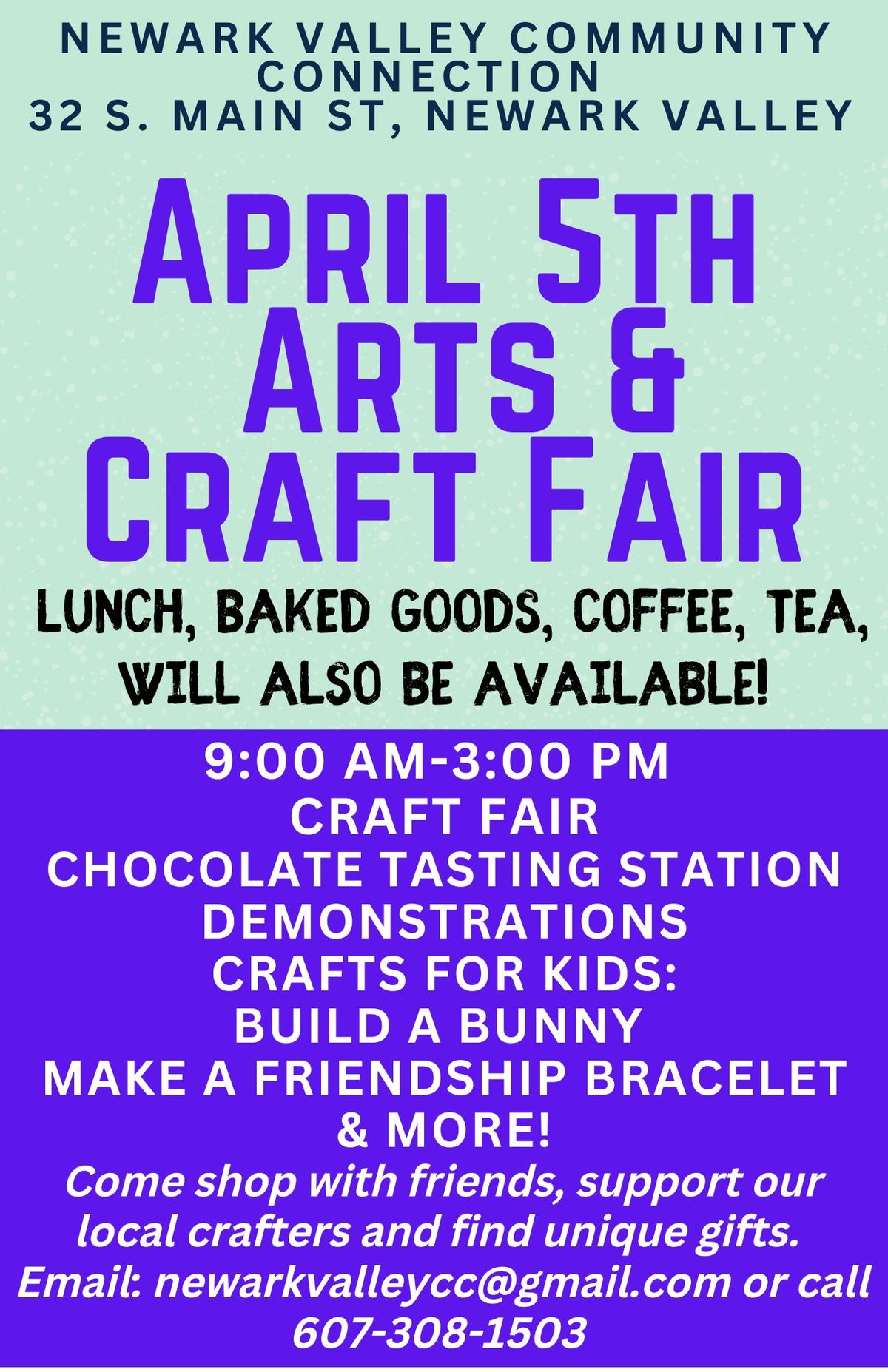 Spring Arts & Crafts Fair at Newark Valley Community Connection \/ NVUCC