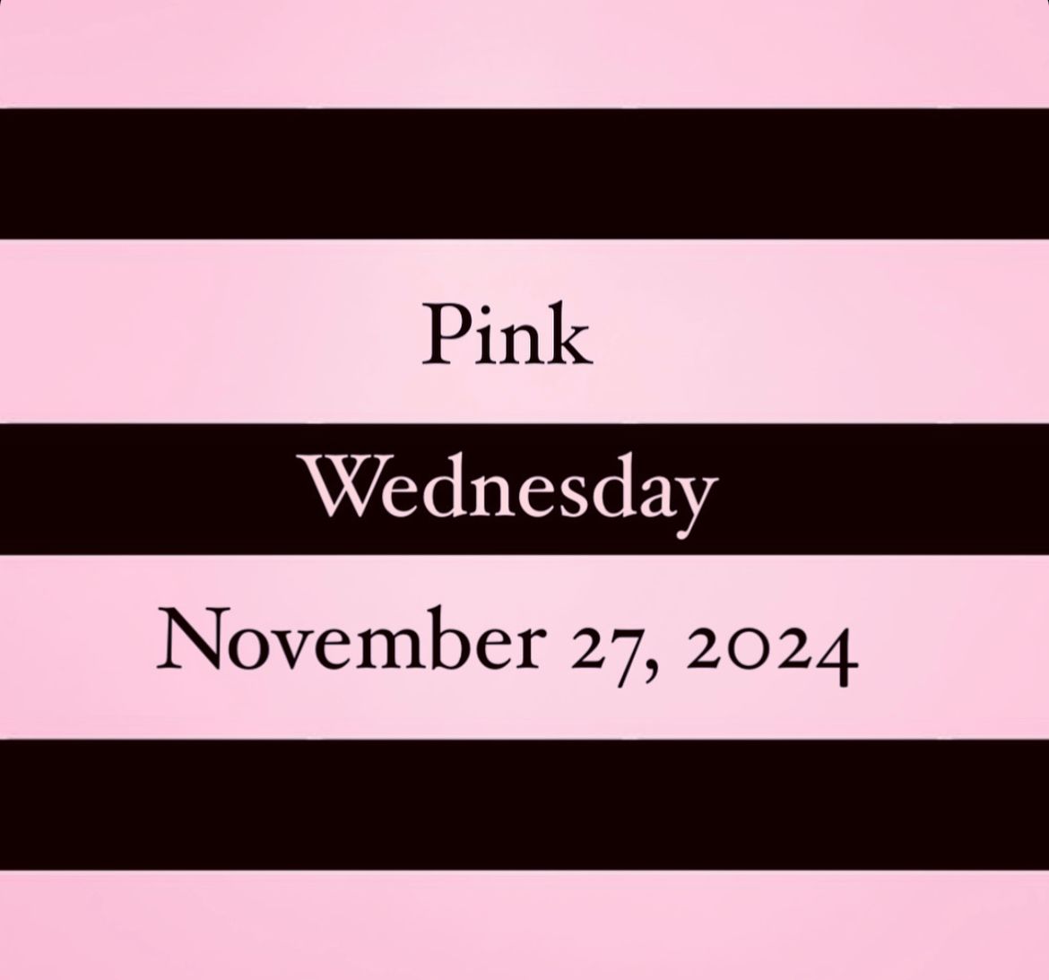 Pink Wednesday