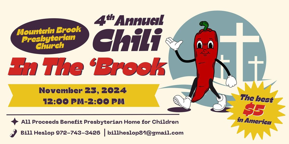 4th Annual Chili In The \u2018Brook