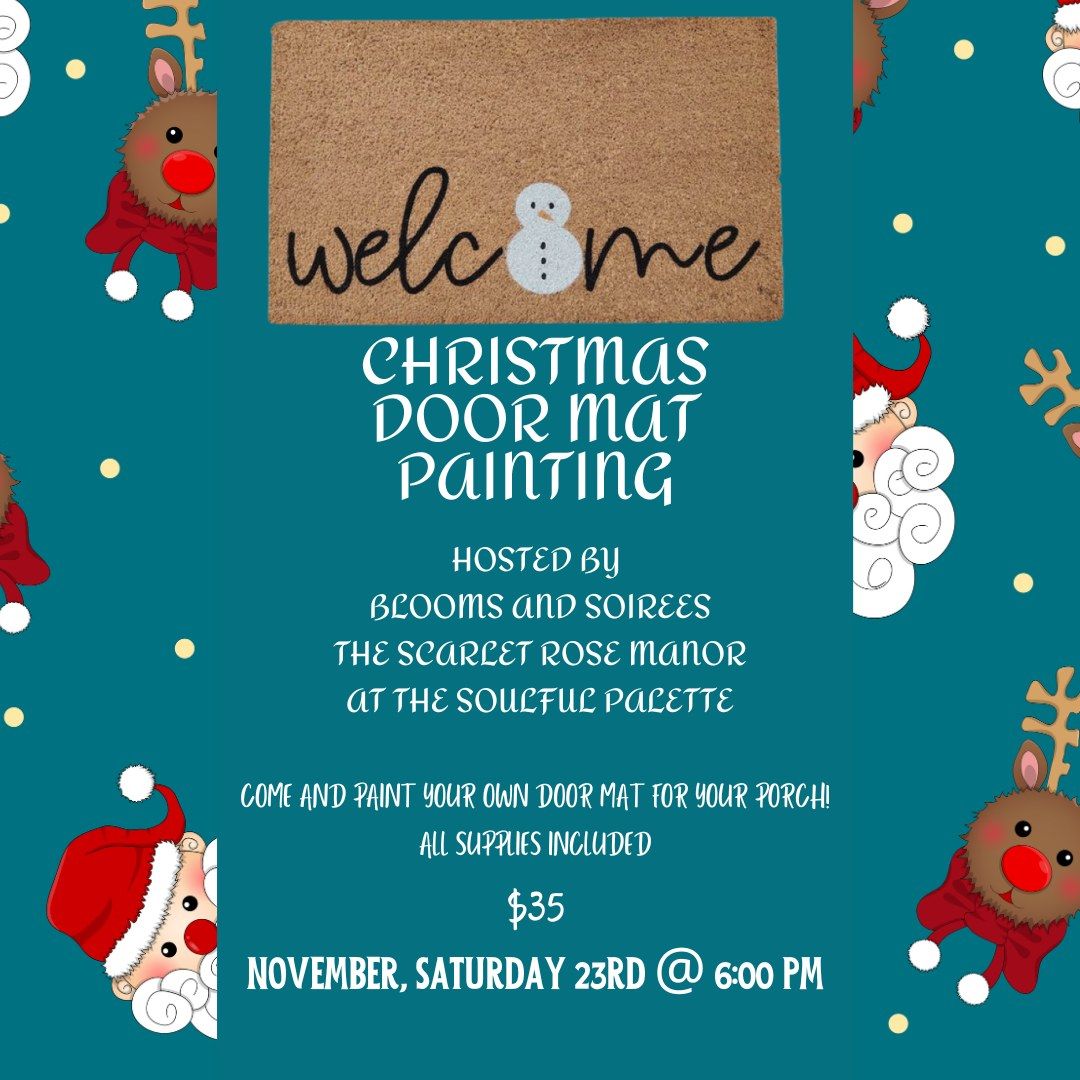 Christmas Door Mat Painting