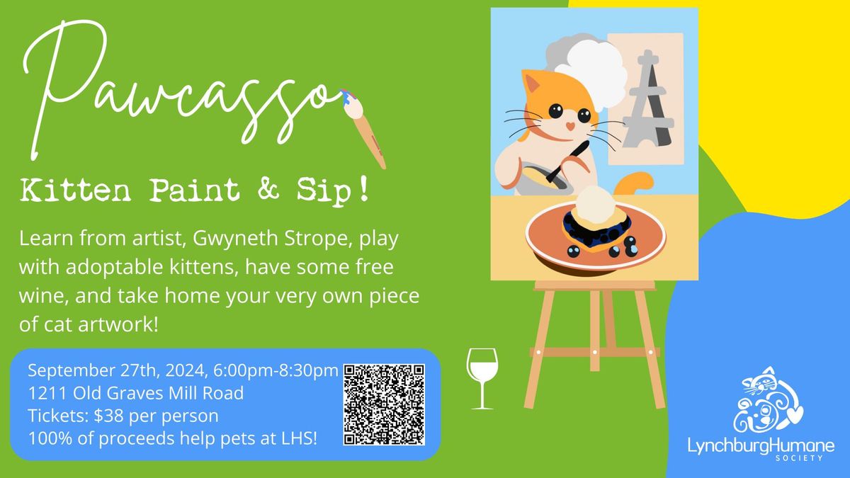 Pawcasso, Kitten Paint and Sip! 