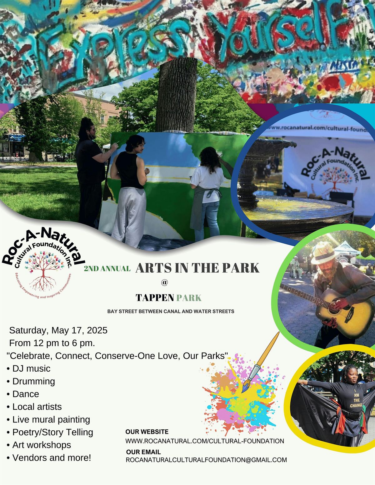 Roc-A-Natural 3rd Annual Arts In The Park at Tappen Park