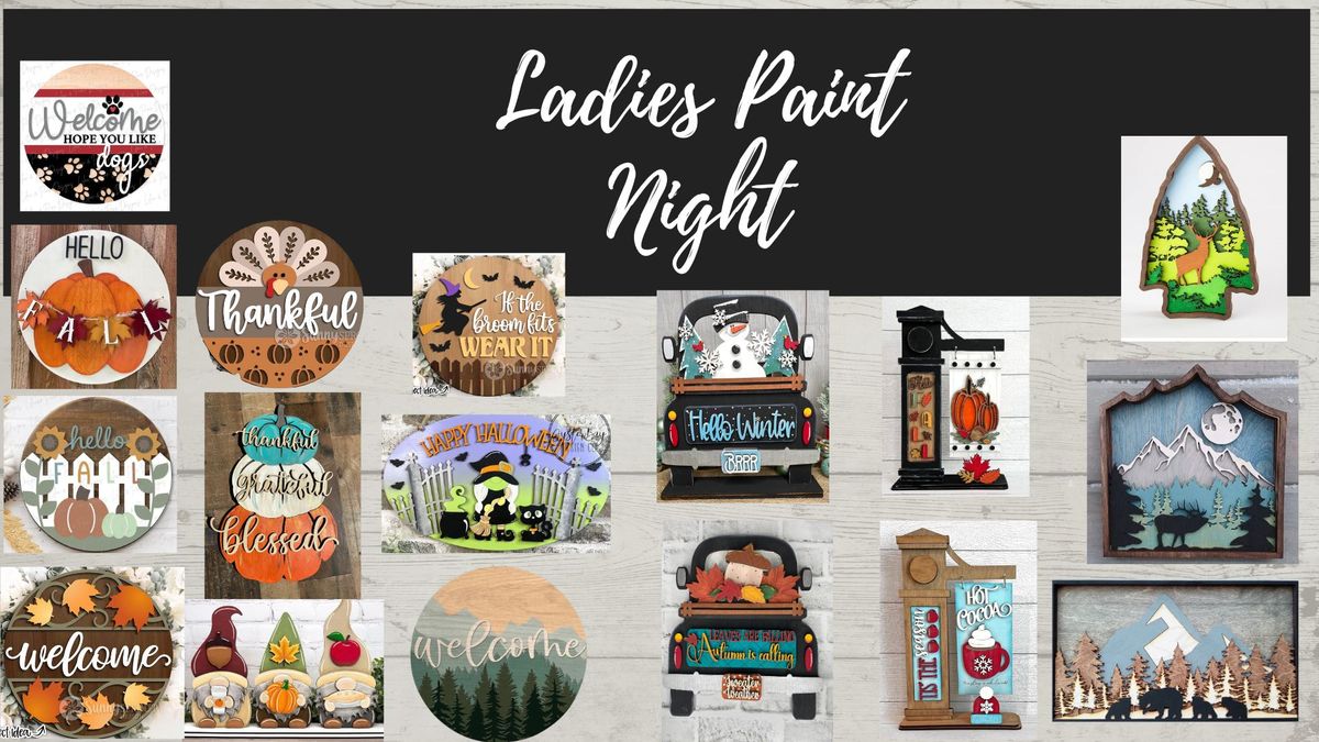 Ladies Paint Night at the Ponderosa Bar and Grill, Spokane Valley, WA