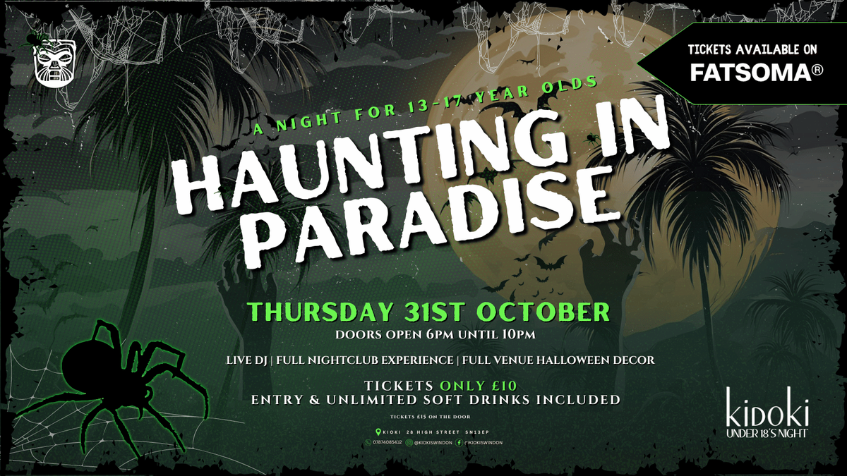 Kidoki U-18s night - Haunting in Paradise \ud83d\udc7b