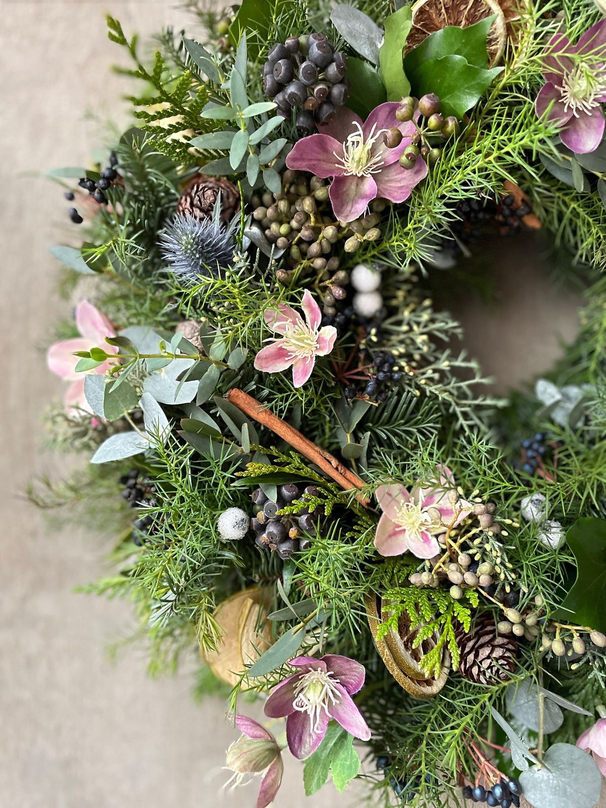 Christmas wreath making 