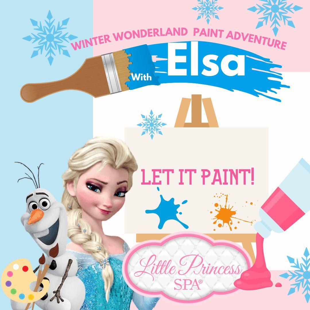 Winter Wonderland Paint Adventure com Elsa