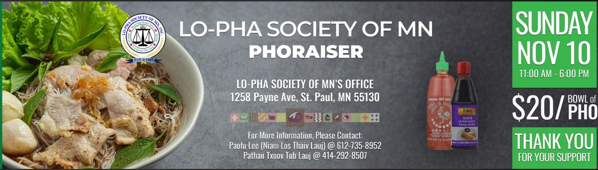 LO-PHA SOCIETY OF MN PHORAISER