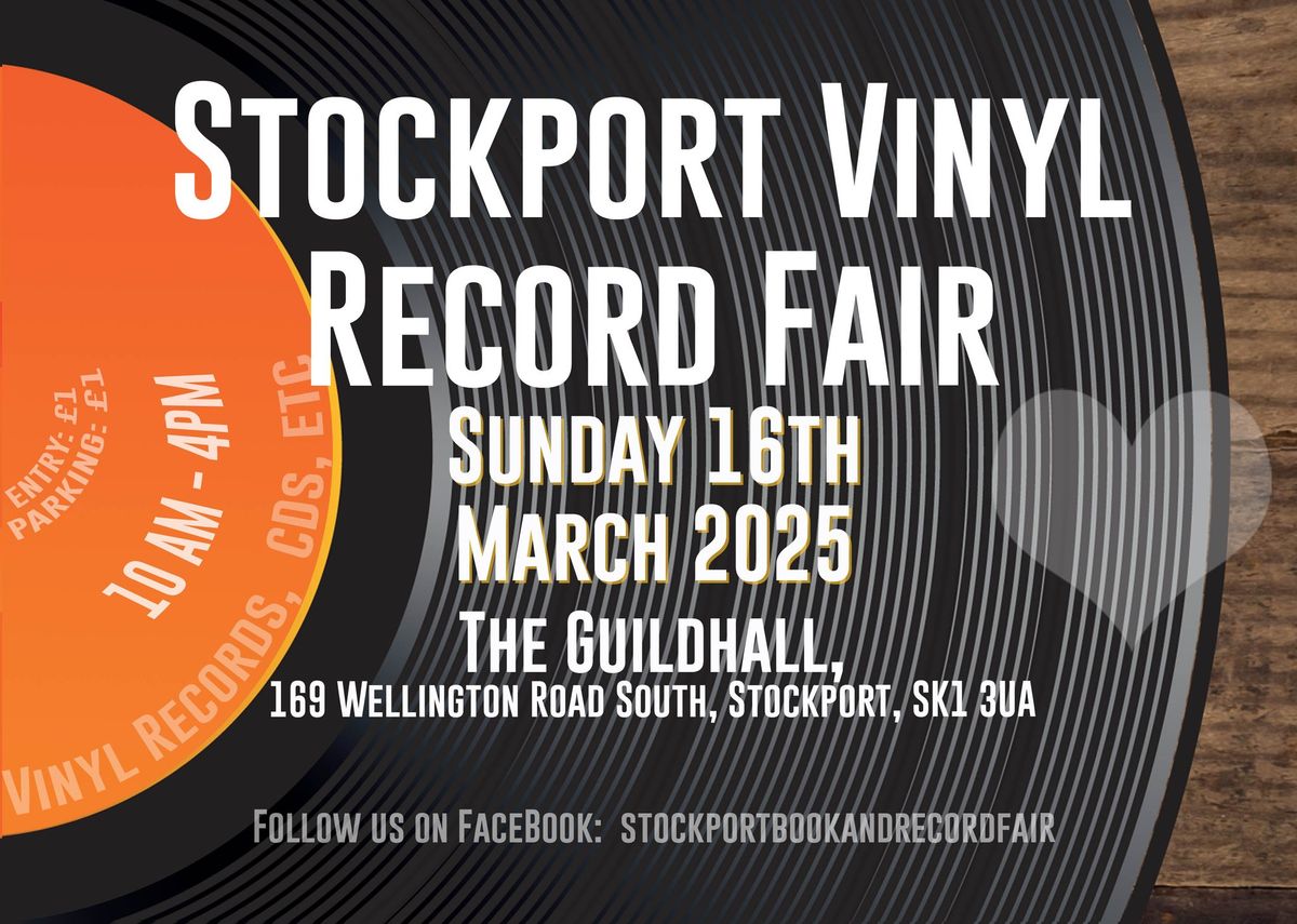 Stockport Vinyl Record Fair, Sunday 16th March 2025