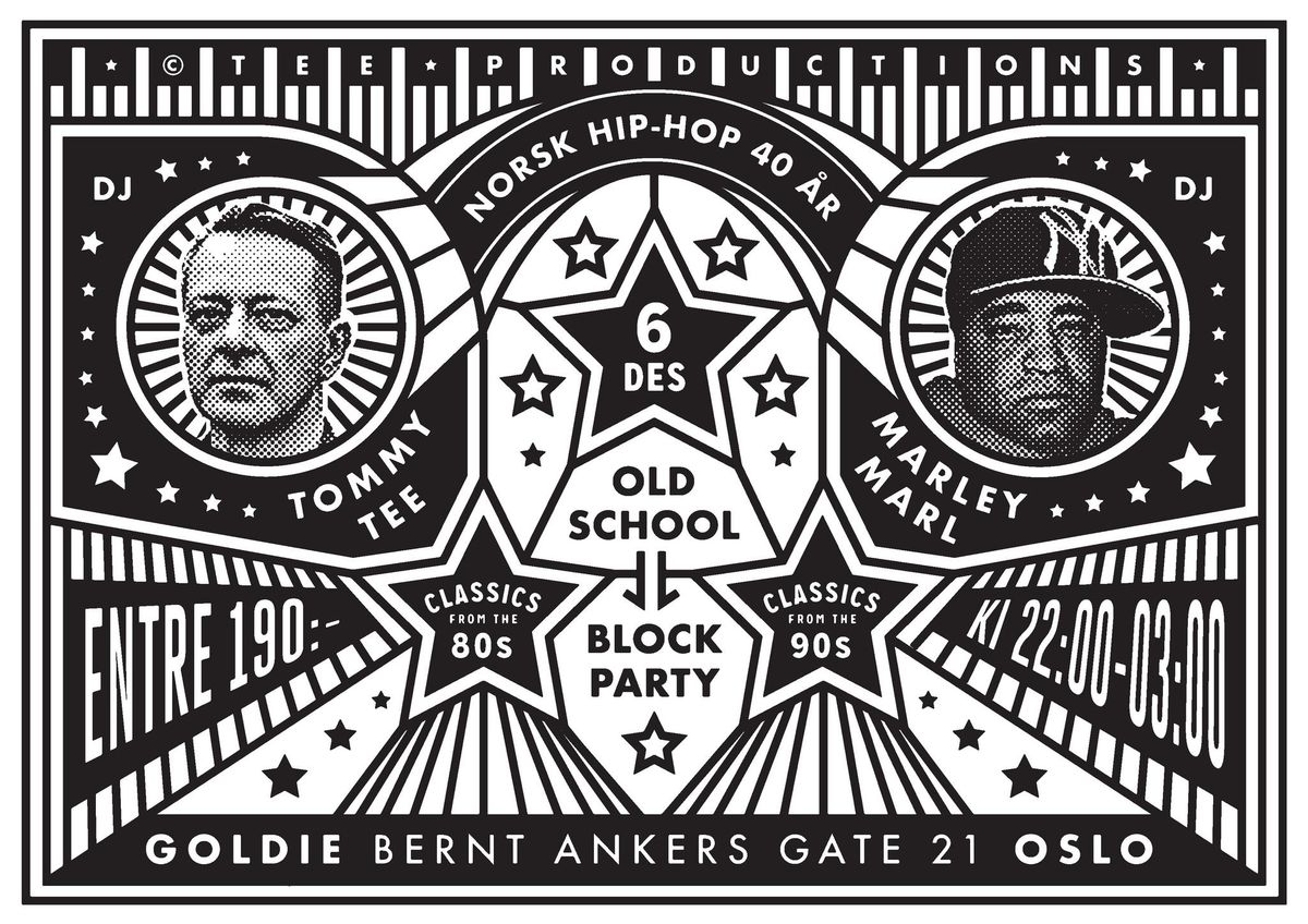 NORSK HIP HOP 40 \u00c5R JULEBORD - OLD SCHOOL BLOCK PARTY - TOMMY TEE & MARLEY MARL | Goldie \u25bc