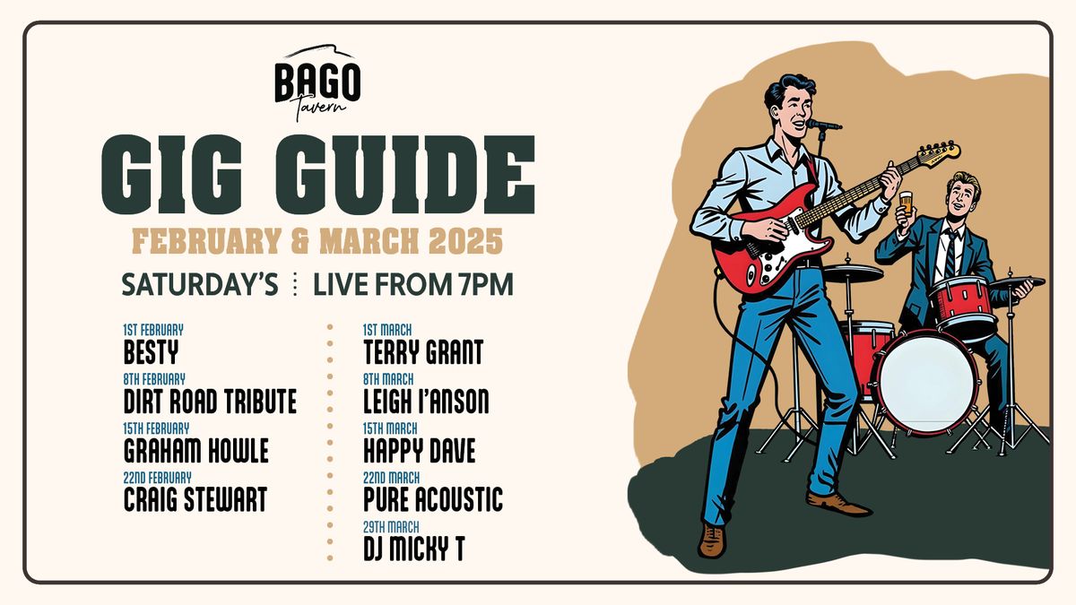 Gig Guide - February & March 2025