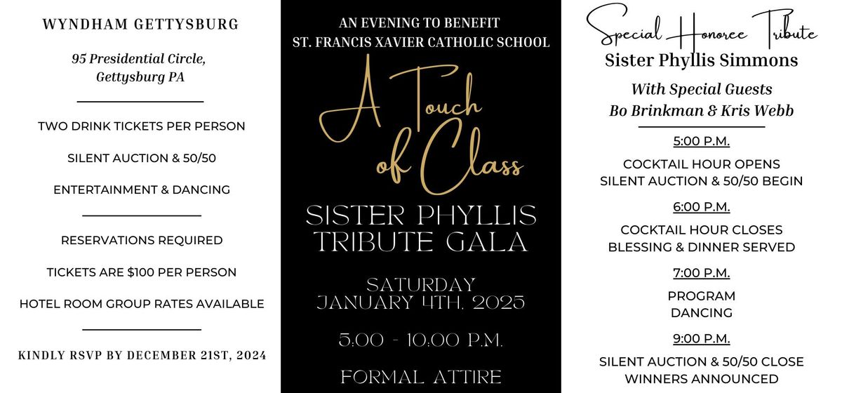 1st Annual Sister Phyllis Tribute Gala