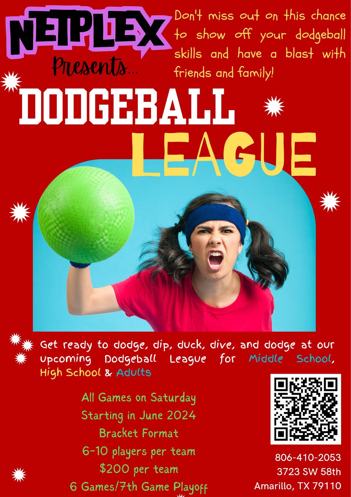 Dodgeball League - Middle School\/High School\/Adults