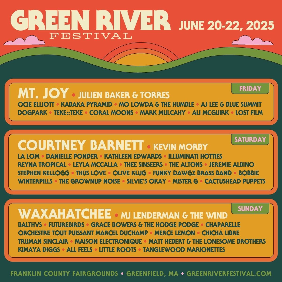 Green River Festival: Courtney Barnett & Waxahatchee - 2 Day Pass