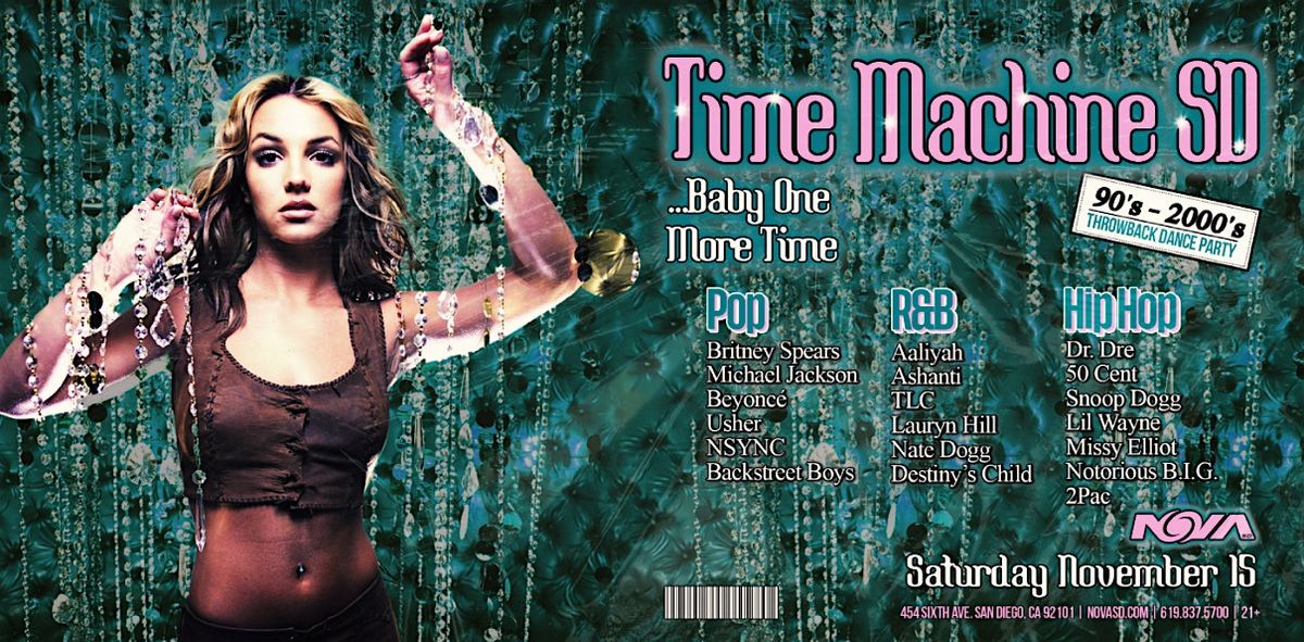 Guestlist for Nova: Time Machine: 90s-2000s Throwback Dance Party