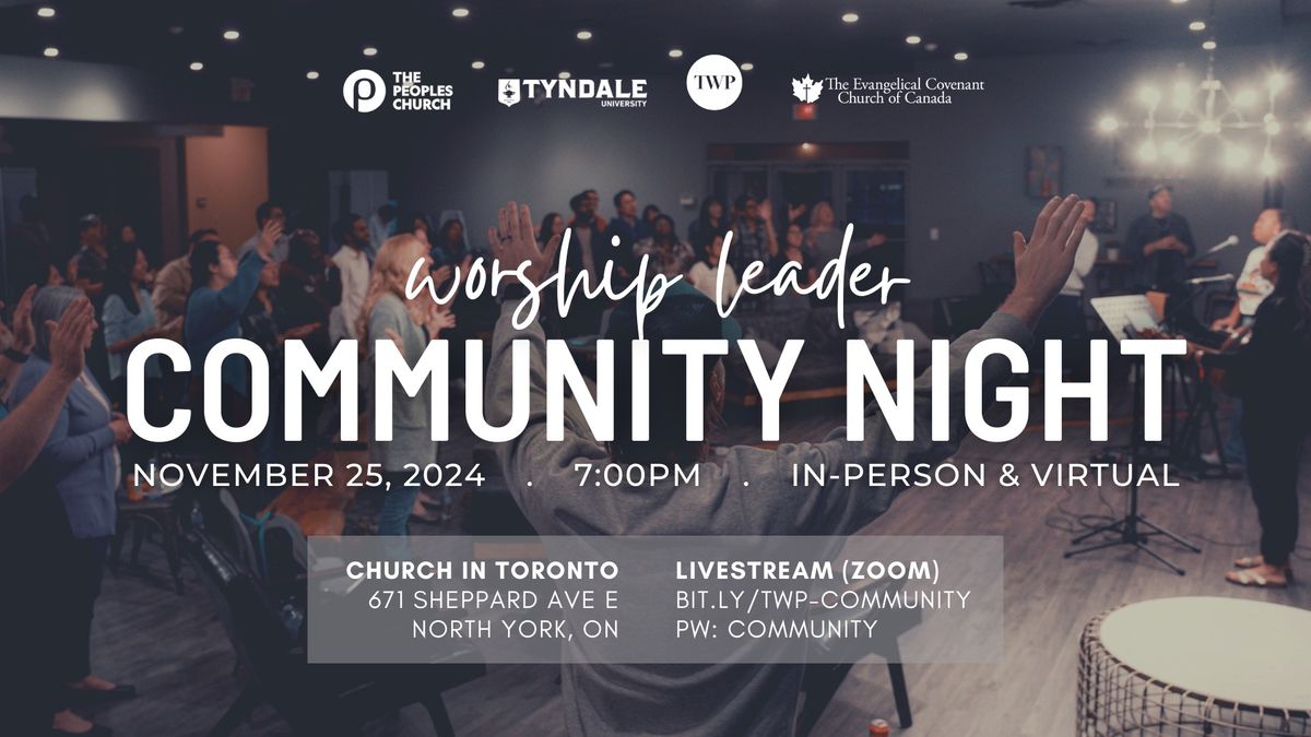 WORSHIP LEADER COMMUNITY NIGHT