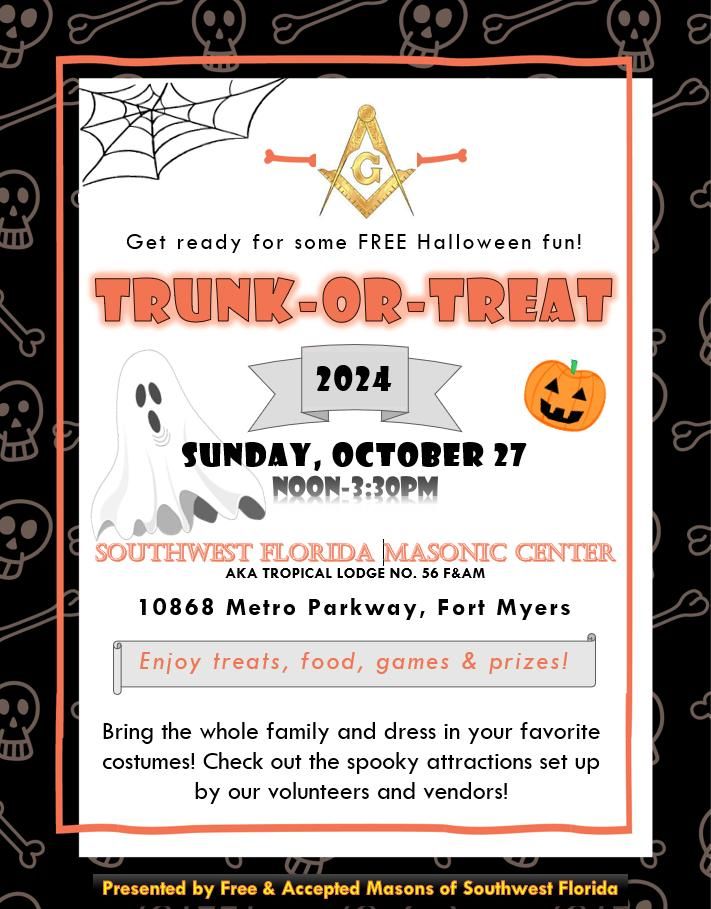 SWFL Freemasons 7th Annual Trunk or Treat!!