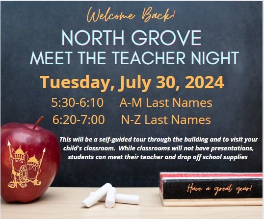 North Grove Meet the Teacher Night