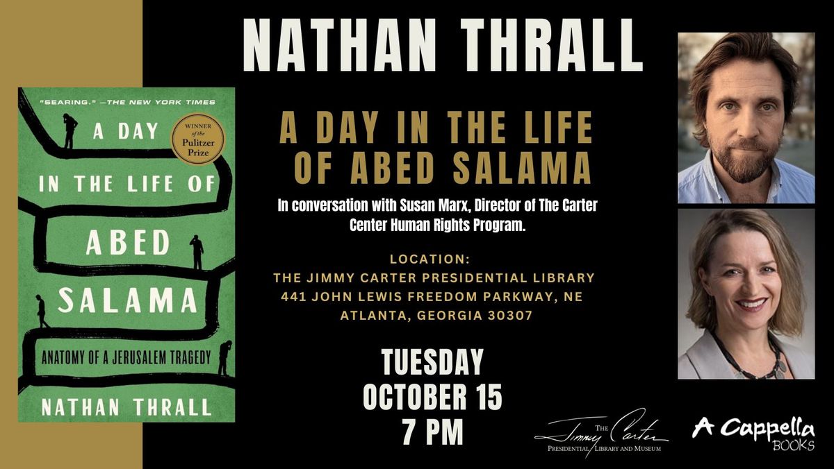 Nathan Thrall in conversation with Susan Marx | A Day in the Life of Abed Salama